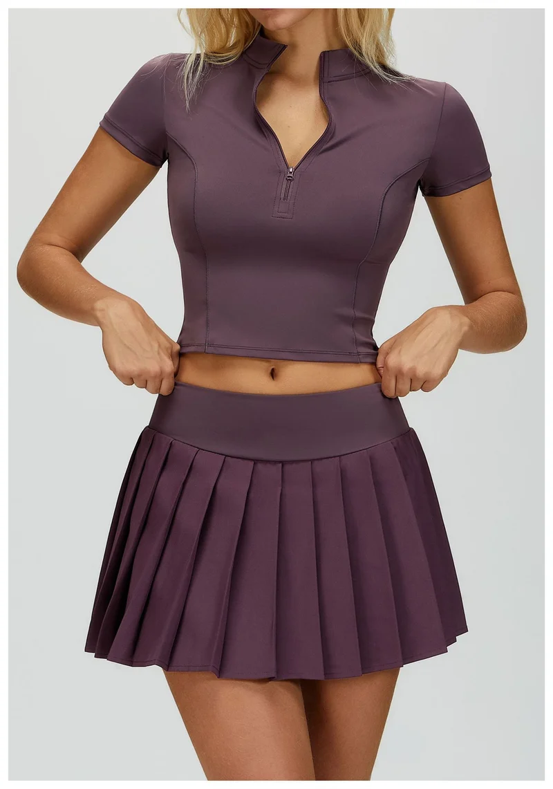 SPARK Half-zip Yoga Fitness Short Sleeved ZC4514