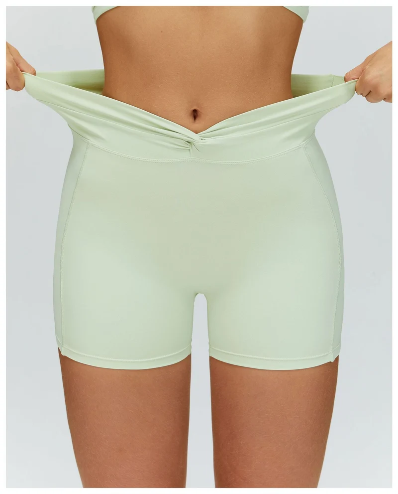 SPARK Twisted High Waist Yoga Shorts ZC4514