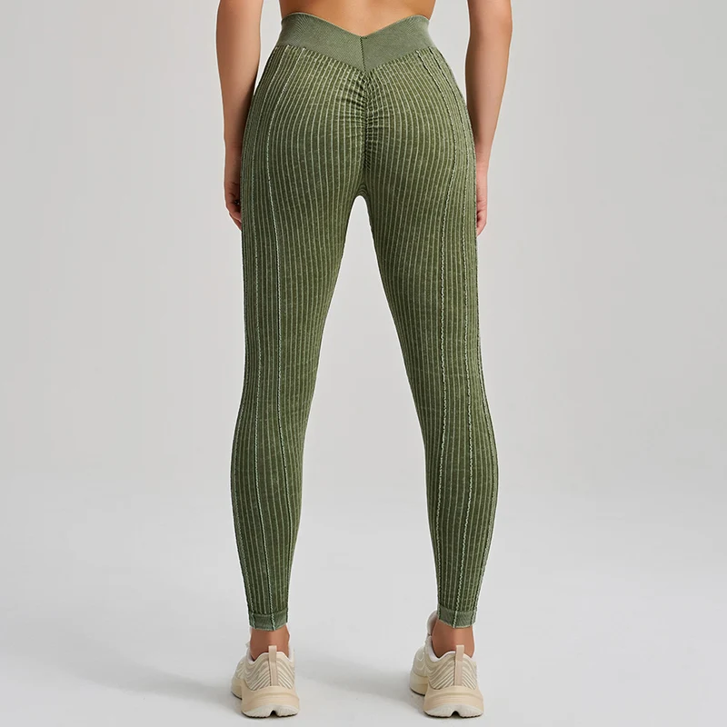 SPARK Seamless Sand Washed Yoga Two-piece Set RQ2493