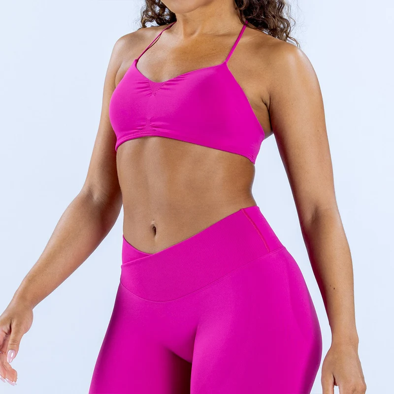 SPARK Seamless Cross Back Strap Yoga Bra RXW3011