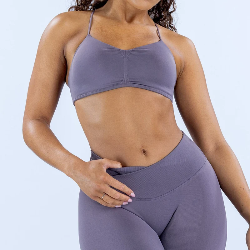 SPARK Seamless Cross Back Strap Yoga Bra RXW3011