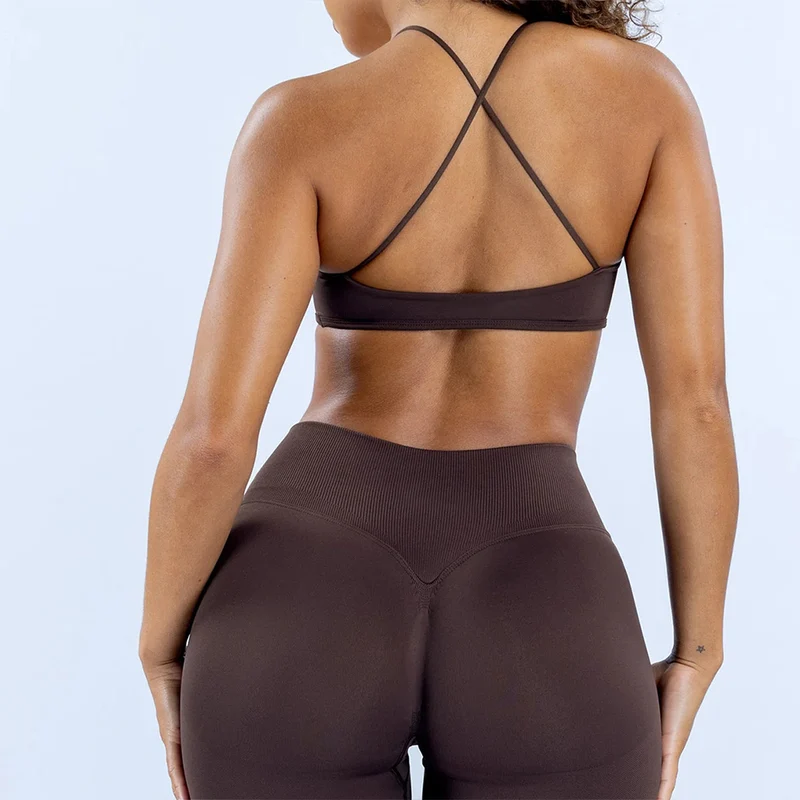 SPARK Seamless Cross Back Strap Yoga Bra RXW3011