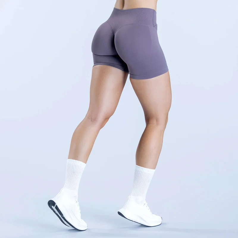 SPARK Seamless Cross Waist Hip Lift Yoga Shorts RXW3011