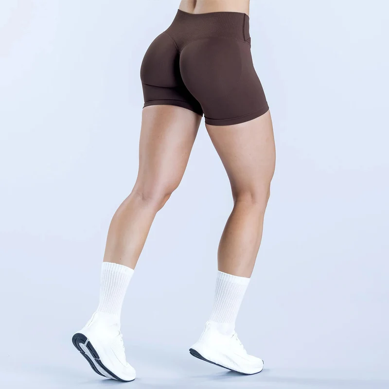SPARK Seamless Cross Waist Hip Lift Yoga Shorts RXW3011