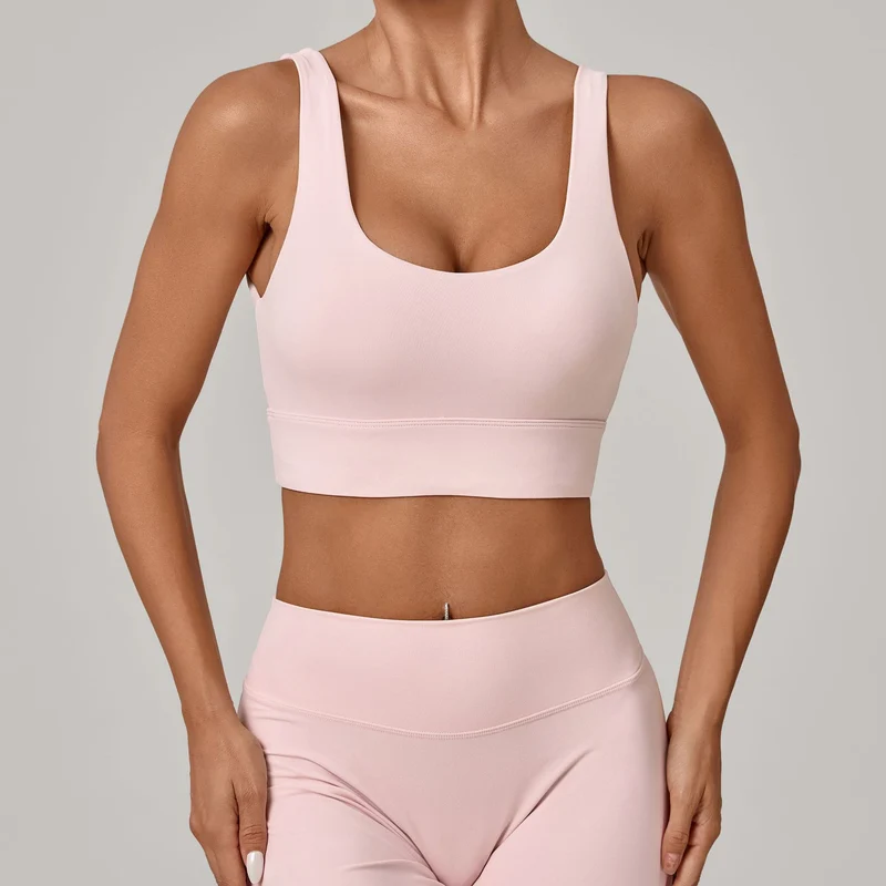 SPARK Women's Wide Hem Tight-fitting Yoga Bra TF25010