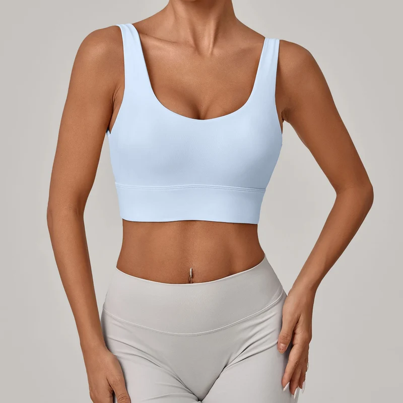 SPARK Women's Wide Hem Tight-fitting Yoga Bra TF25010