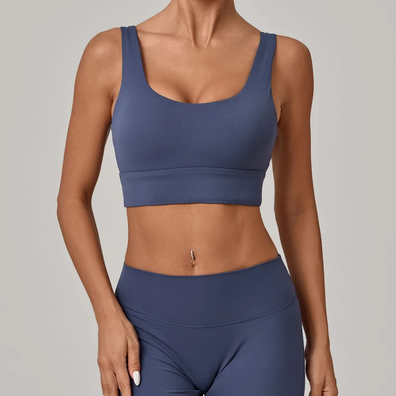 SPARK Women's Wide Hem Tight-fitting Yoga Bra TF25010
