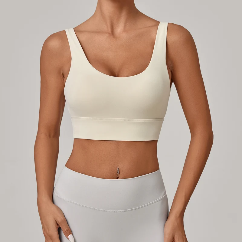 SPARK Women's Wide Hem Tight-fitting Yoga Bra TF25010