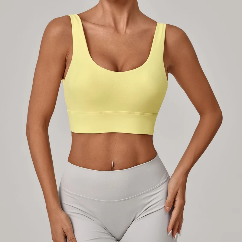 SPARK Women's Wide Hem Tight-fitting Yoga Bra TF25010