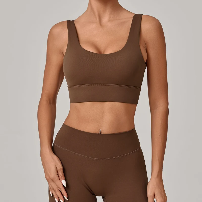 SPARK Women's Wide Hem Tight-fitting Yoga Bra TF25010