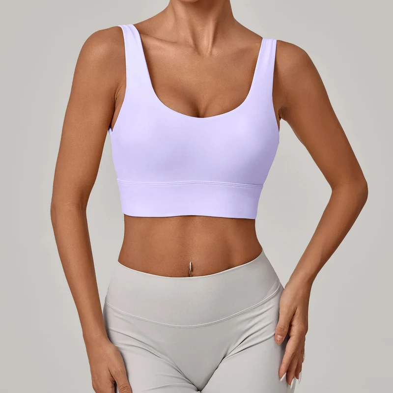 SPARK Women's Wide Hem Tight-fitting Yoga Bra TF25010