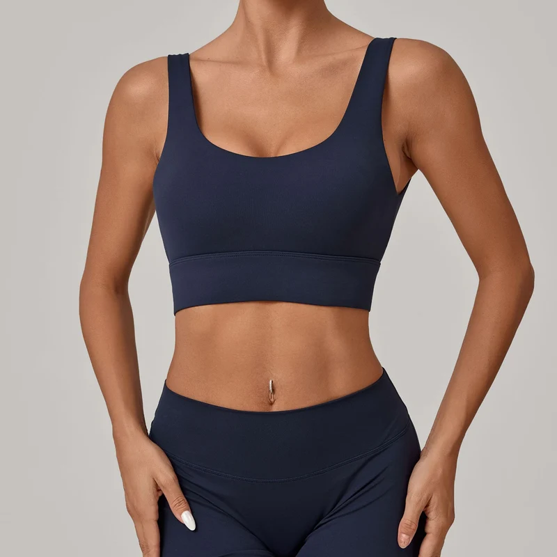 SPARK Women's Wide Hem Tight-fitting Yoga Bra TF25010