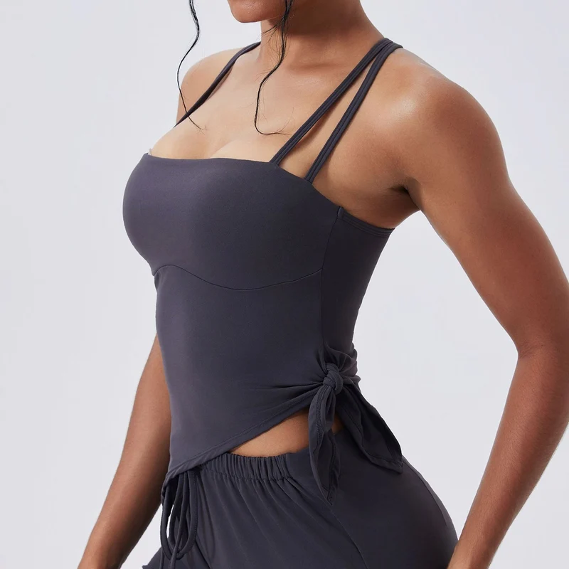 SPARK Special Double Straps Racerback Yoga Tank Top CY3290