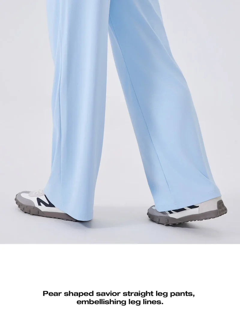 SPARK High Waist Yoga Straight Leg Pants with Drawstring CY3346