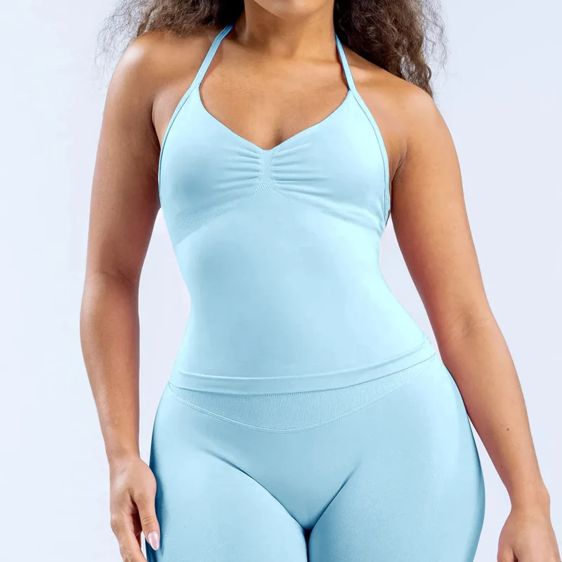 SPARK Seamless Halter Neck Sports Vest for Women RXW3003