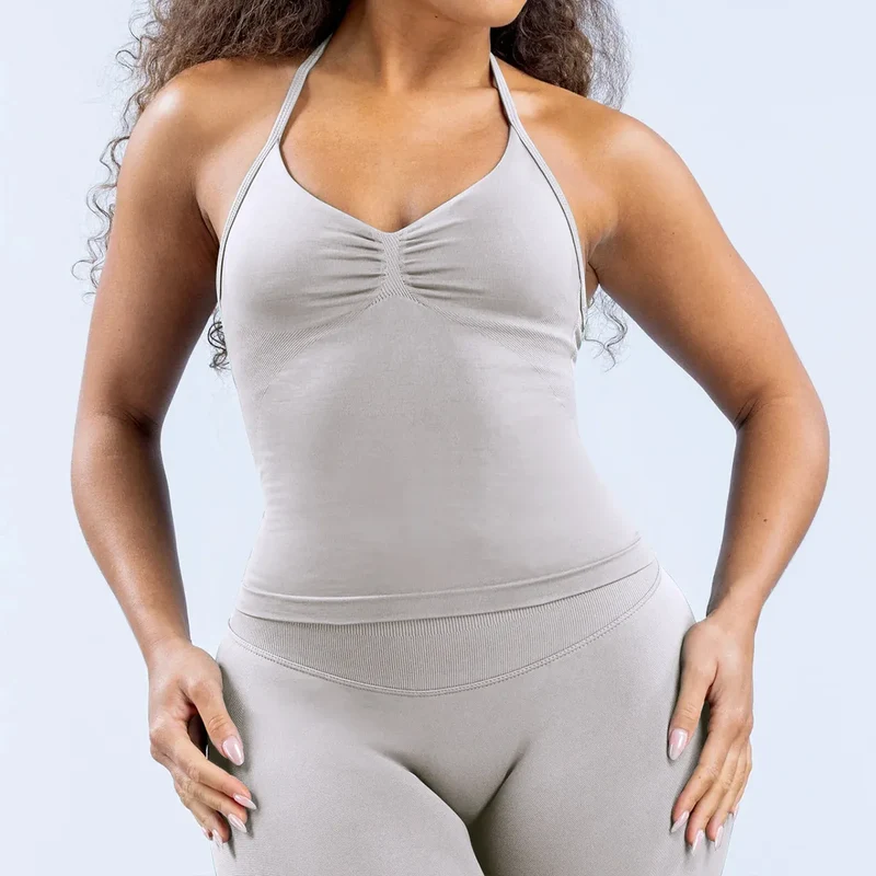 SPARK Seamless Halter Neck Sports Vest for Women RXW3003