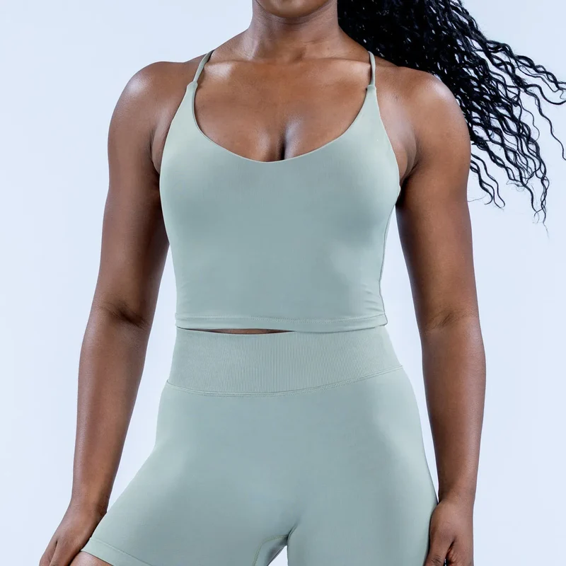 SPARK Seamless High-elastic Lycra Yoga Fitness Vest OD7398