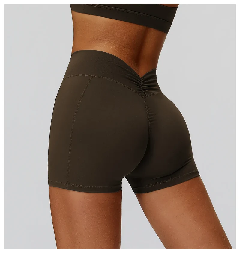 SPARK Back Waist Scrunch Shorts for Women ZC9308
