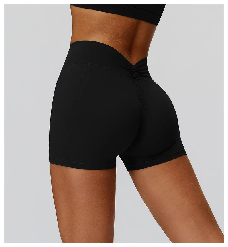 SPARK Back Waist Scrunch Shorts for Women ZC9308