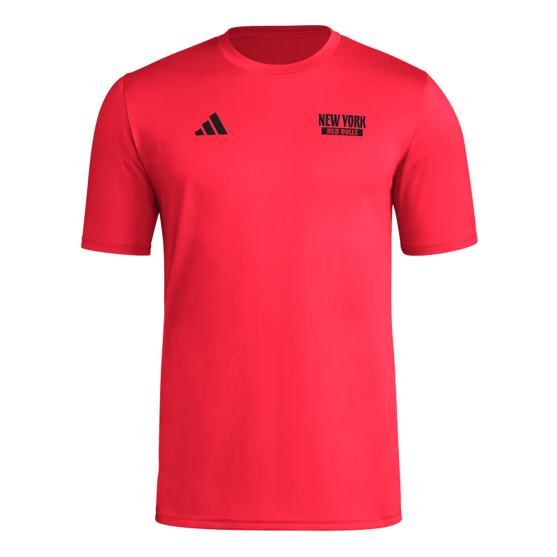 Red Bull New York adidas Pregame T-Shirt