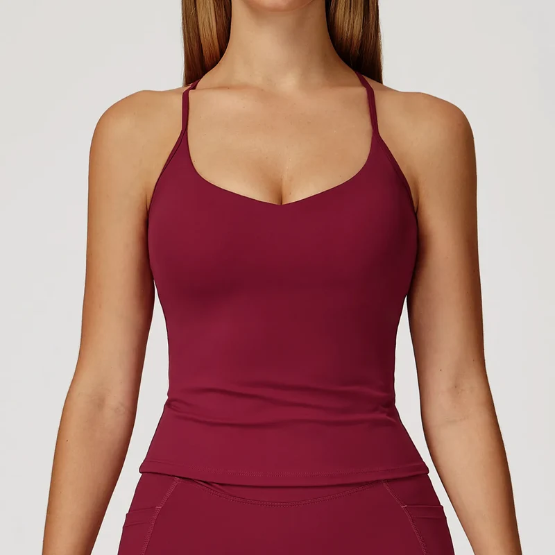 SPARK Cross Back Quick-Drying Fitness Yoga Vest ZC2043