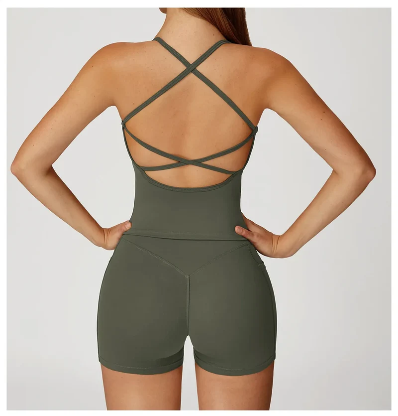 SPARK Cross Back Quick-Drying Fitness Yoga Vest ZC2043
