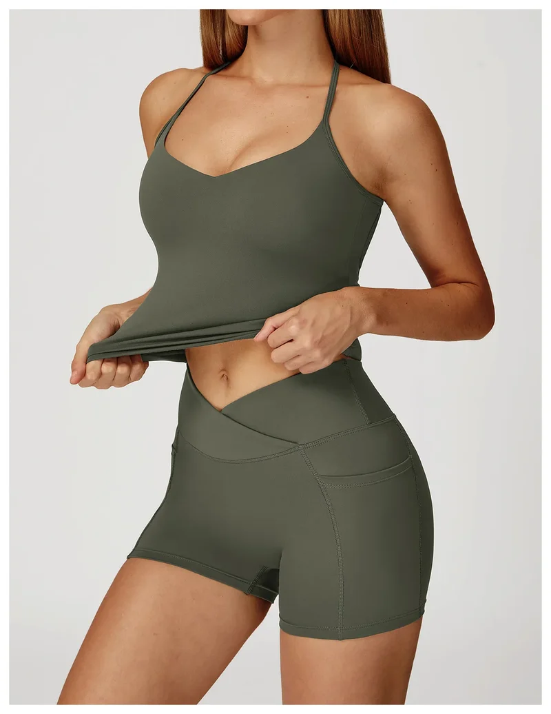 SPARK Cross Back Quick-Drying Fitness Yoga Vest ZC2043