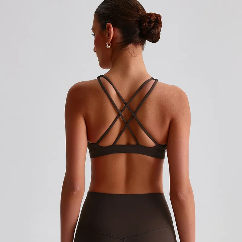 SPARK Sexy Cross Back Workout Yoga Bra LQ2198