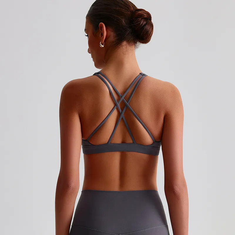SPARK Sexy Cross Back Workout Yoga Bra LQ2198