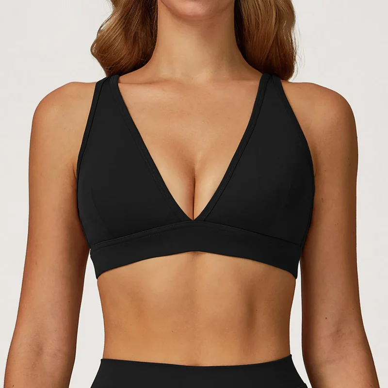 SPARK Deep V Shaped Quick-drying Yoga Fitness Bra ZC4507