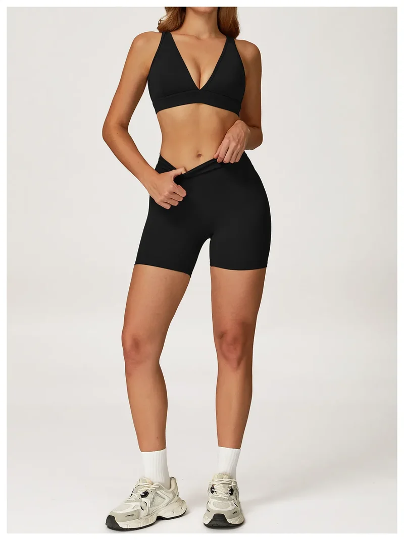 SPARK Deep V Shaped Quick-drying Yoga Fitness Bra ZC4507