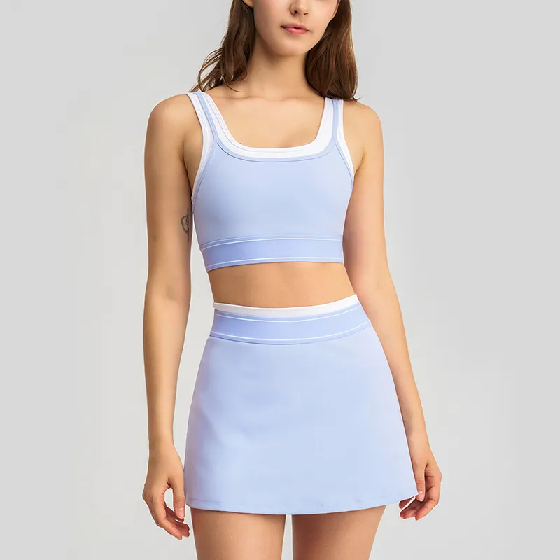 SPARK New Fake Two-Piece Tennis Skirt Yoga Suit QY6531