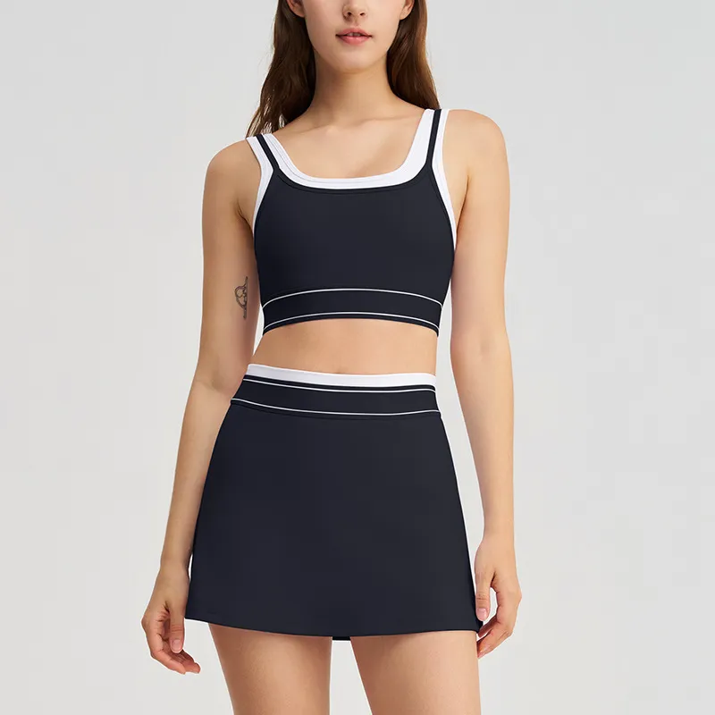 SPARK New Fake Two-Piece Tennis Skirt Yoga Suit QY6531