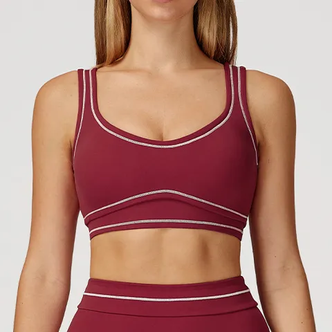 SPARK Contrast Color Fitness Sports Bra ZC7028