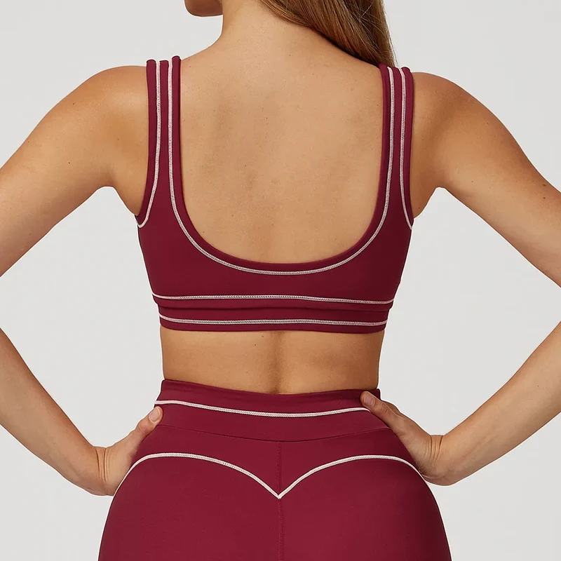 SPARK Contrast Color Fitness Sports Bra ZC7028