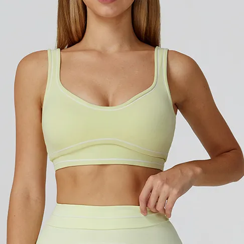 SPARK Contrast Color Fitness Sports Bra ZC7028