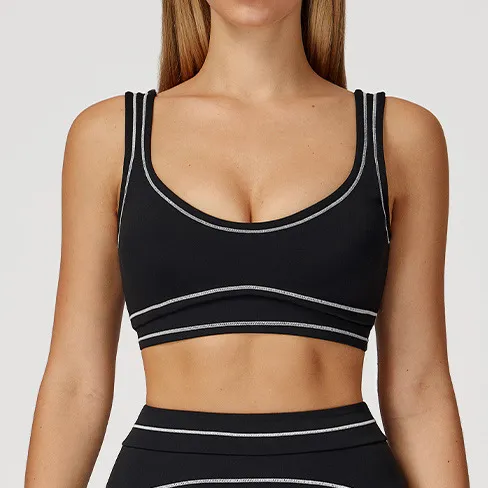 SPARK Contrast Color Fitness Sports Bra ZC7028