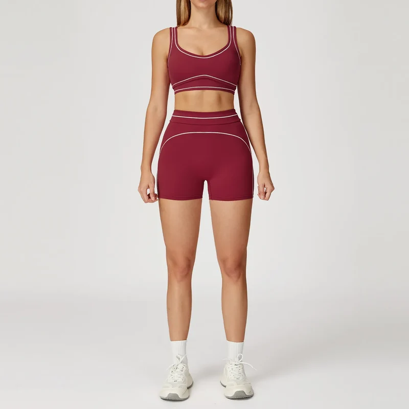 SPARK Contrast Color Fitness Sports Bra ZC7028