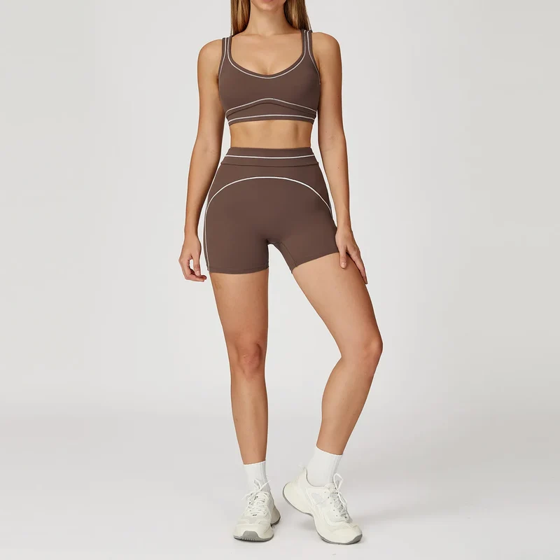 SPARK Contrast Color Fitness Sports Bra ZC7028