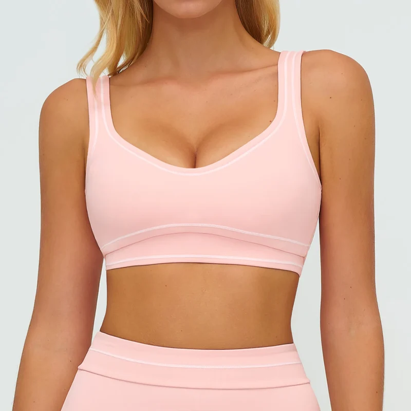 SPARK Contrast Color Fitness Sports Bra ZC7028