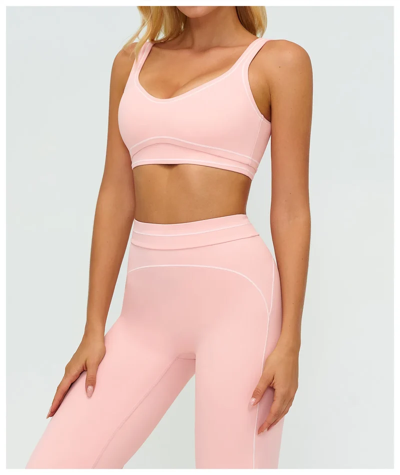 SPARK Contrast Color Fitness Sports Bra ZC7028