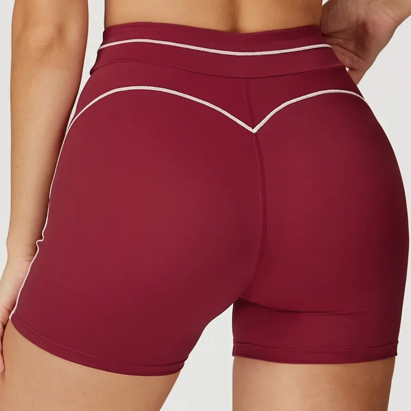 SPARK Contrast Color Folded High Waist Shorts ZC7028