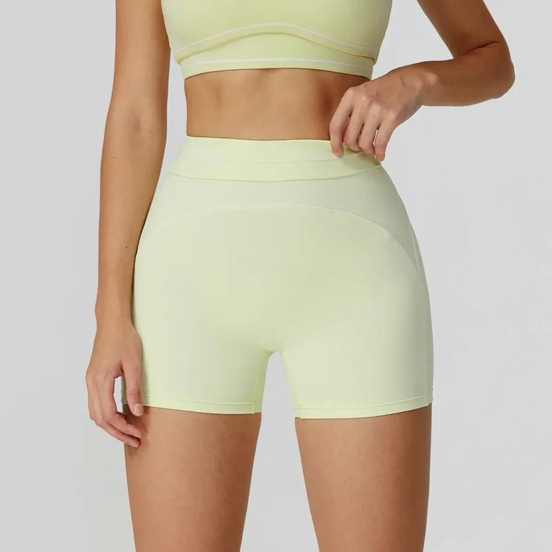SPARK Contrast Color Folded High Waist Shorts ZC7028