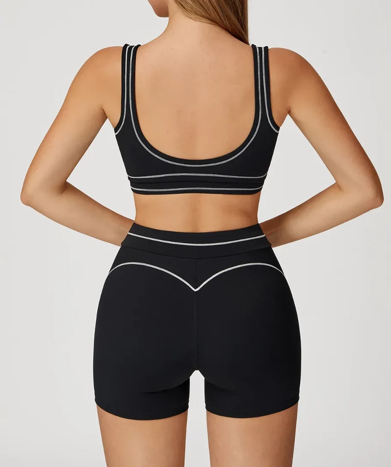 SPARK Contrast Color Folded High Waist Shorts ZC7028
