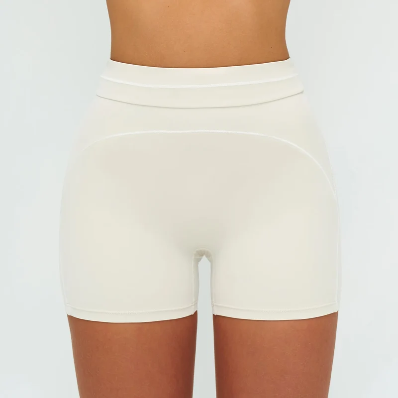 SPARK Contrast Color Folded High Waist Shorts ZC7028