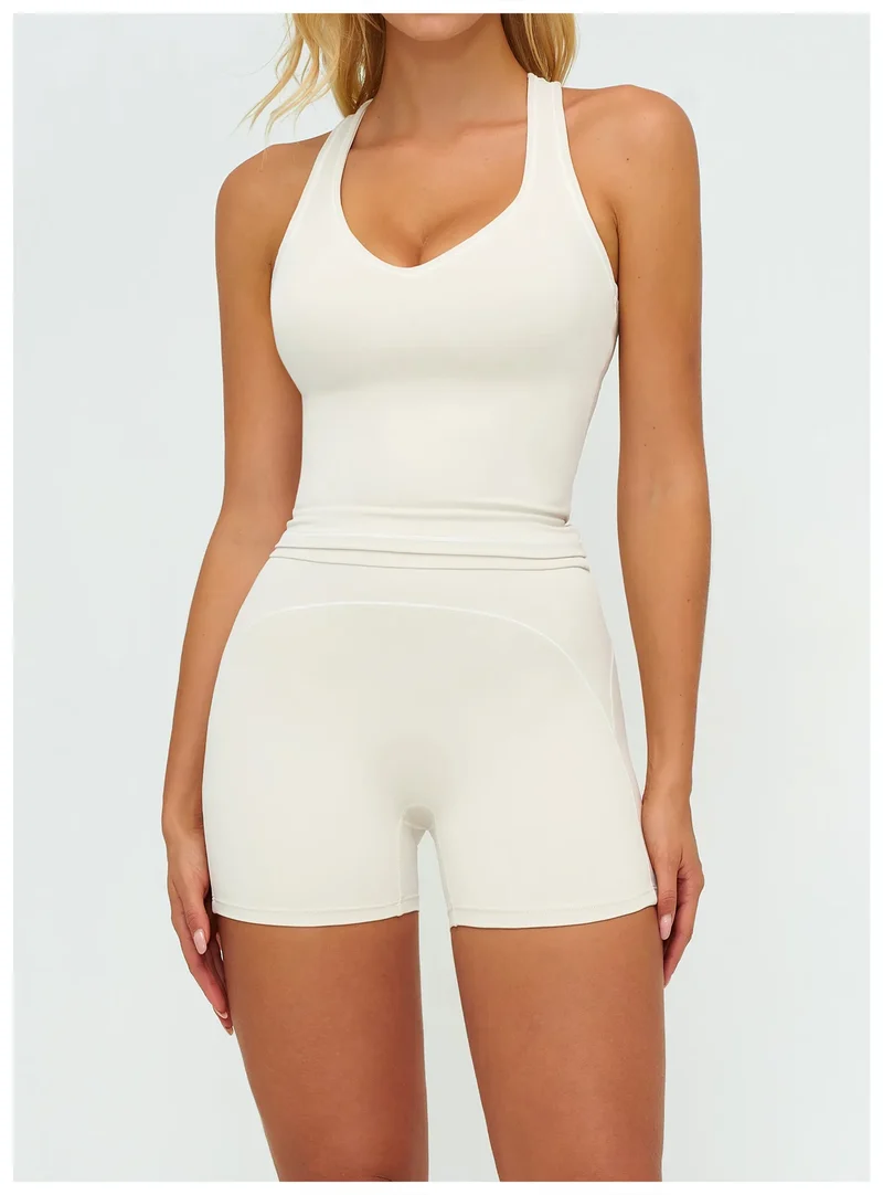 SPARK Contrast Color Folded High Waist Shorts ZC7028