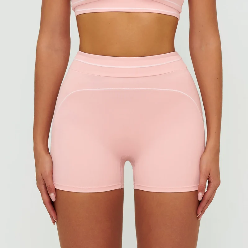 SPARK Contrast Color Folded High Waist Shorts ZC7028