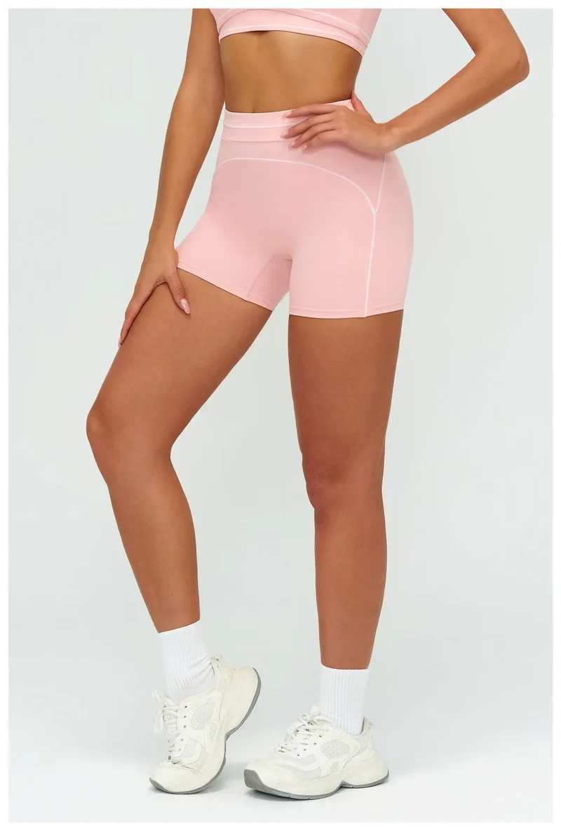 SPARK Contrast Color Folded High Waist Shorts ZC7028