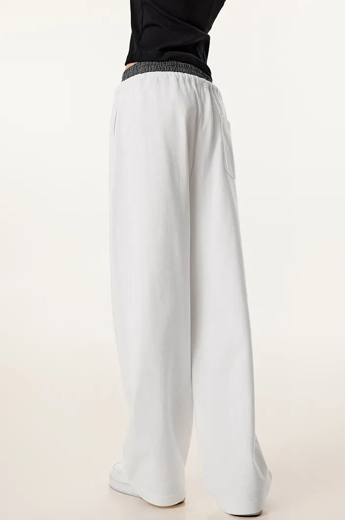 SPARK Double Waist Casual Wide Leg Pants TH25154