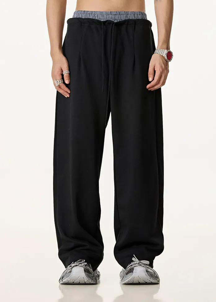 SPARK Double Waist Casual Wide Leg Pants TH25154